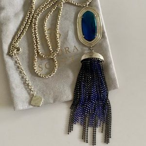 Kendra Scott Blue Iridescent Charlsea Necklace
